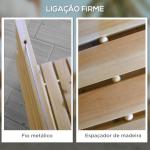 Estrado de Ripas de Madeira Enrolável 120x38 cm Resistente às Intempéries Decoração de Jardim para Praia Festa Natural