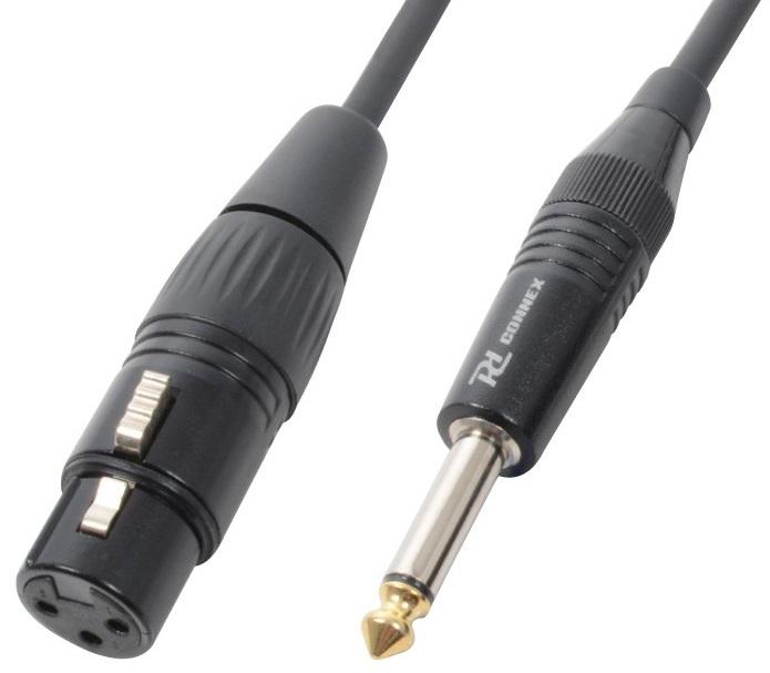 Cabo Jack 6,3mm Mono + Canon Femea (6 mts) - POWER DYNAMICS CONNEX