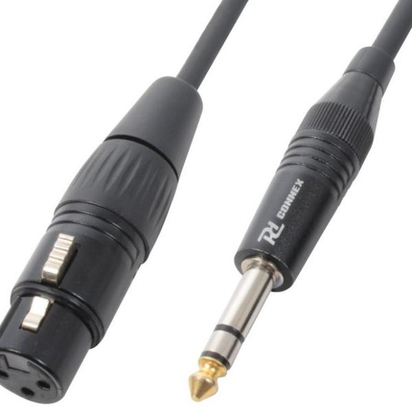 Cabo Jack 6,3mm Stereo - Canon Femea (1,5 mts) - Power Dynamics CONNEX