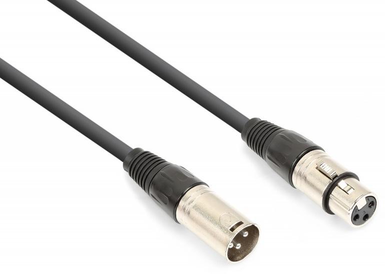 Cabo Canon Macho 3P - Canon Femea 3P Balanceado (6 mts) - VONYX