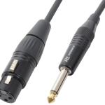 Cabo Jack 6,3mm Macho Mono - Canon Femea (12 mts) - POWER DYNAMICS CONNEX