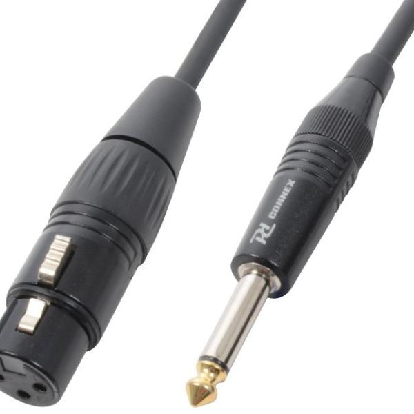 Cabo Jack 6,3mm Macho Mono - Canon Femea (12 mts) - POWER DYNAMICS CONNEX