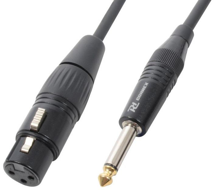 Cabo Jack 6,3mm Macho Mono - Canon Femea (12 mts) - POWER DYNAMICS CONNEX