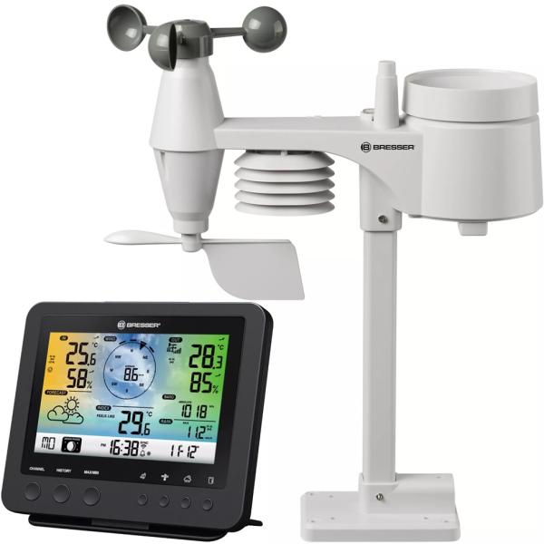 Estação Meteorológica Digital Optics 5 - EM - 1 (Preto) - BRESSER