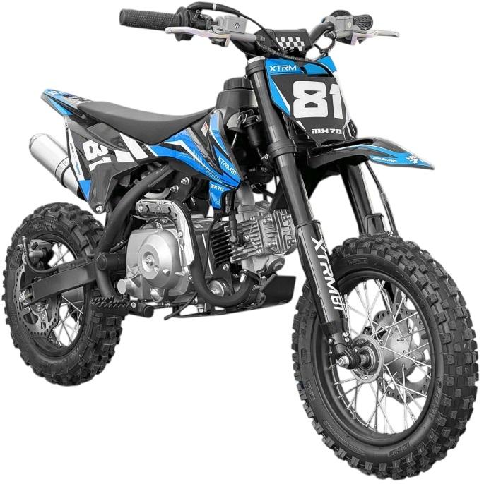 Mini Motocross Infantil 70cc 12/10 MX70 (Azul) - XTRM FACTORY 81