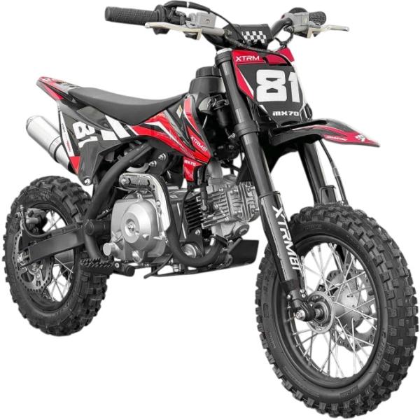 Mini Motocross Infantil 70cc 12/10 MX70 (Vermelho) - XTRM FACTORY 81