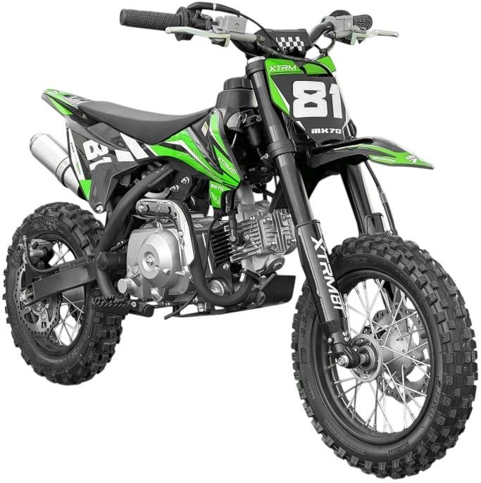 Mini Motocross Infantil 70cc 12/10 MX70 (Verde) - XTRM FACTORY 81