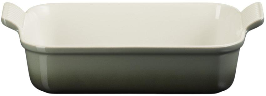 Travessa Heritage Retangular em Cerâmica de Grés 26cm 2.4L (Thyme) - LE CREUSET
