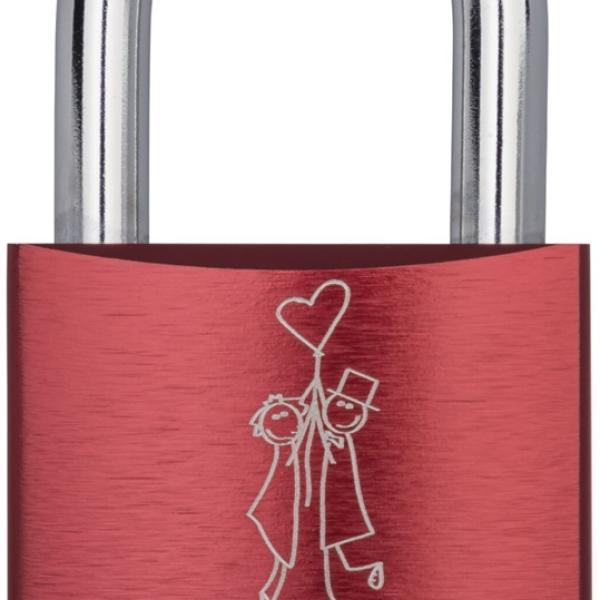 Cadeado Love Locks 72/40 Casal com balão c/ 2 Chaves - ABUS