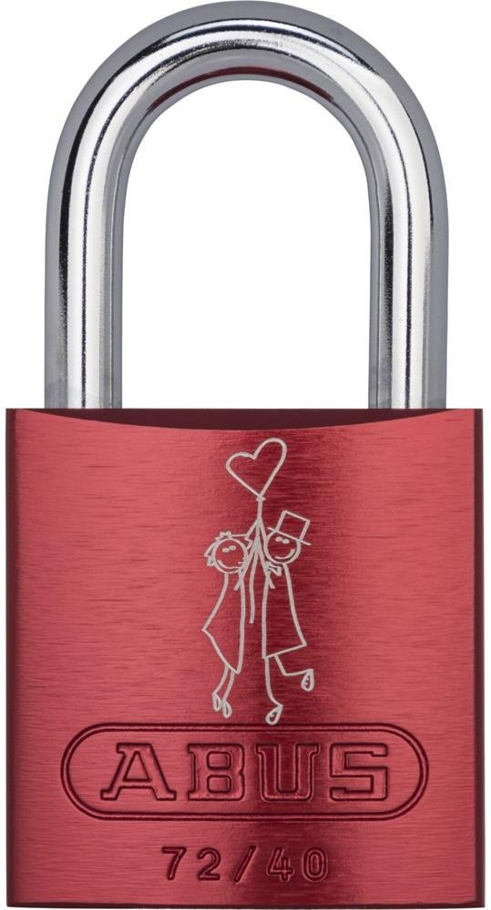 Cadeado Love Locks 72/40 Casal com balão c/ 2 Chaves - ABUS
