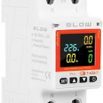 Medidor Digital Custos Energia Inteligente 63A Wi - Fi TUYA p/ Calha DIN - BLOW