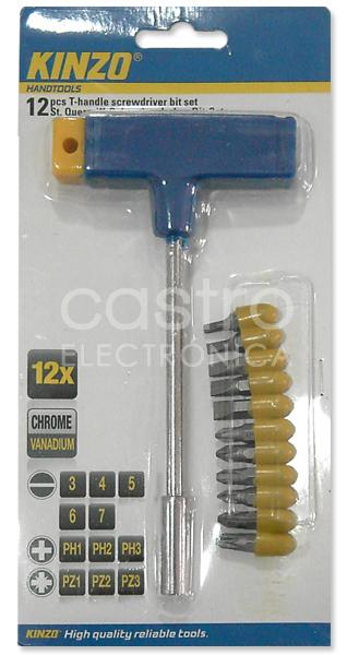 Chave com Punho T + 12 Bits - KINZO