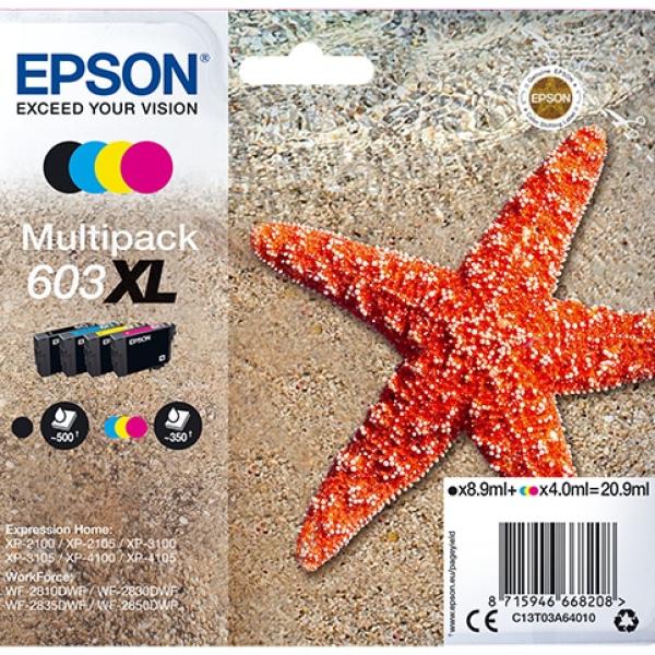 Tinteiro Original Epson Multipack nº603 XL 4 Cores — Recondicionado