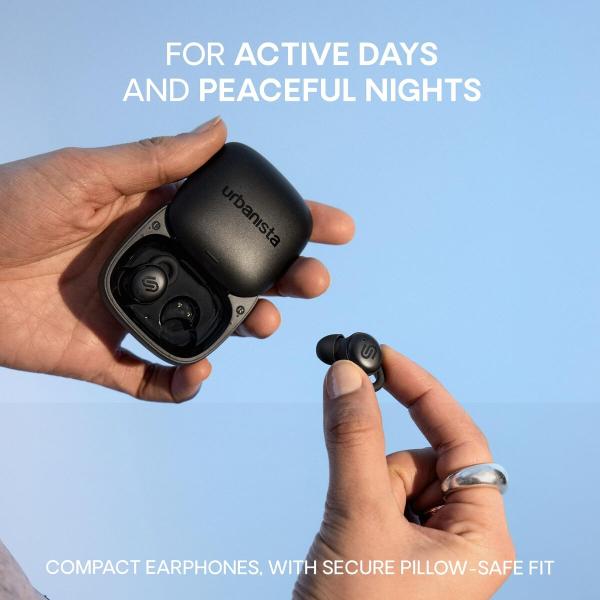 Auriculares Sem Fios com Estojo de Carregamento Urbanista Porto Preto