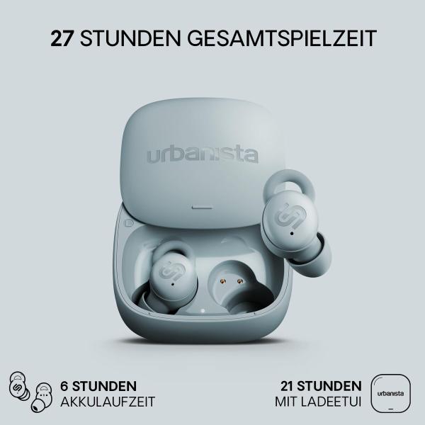 Auriculares Sem Fios com Estojo de Carregamento Urbanista Porto Azul