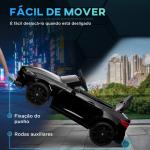 Carro Elétrico para Crianças BMW M4 12V com Controlo Remoto Faróis Buzina Música e Velocidade 3 - 5 km/h 108x69,5x51 cm Preto