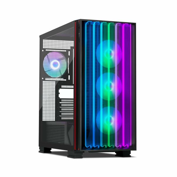 Caixa Semitorre ATX Yeyian Mirage X Cristal Templado Multicolor