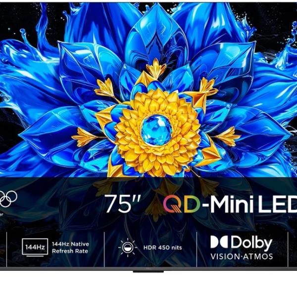 Smart TV QD - Mini LED 75 P8L Series 75P8L (2026) 4K Ultra HD Google TV - TCL