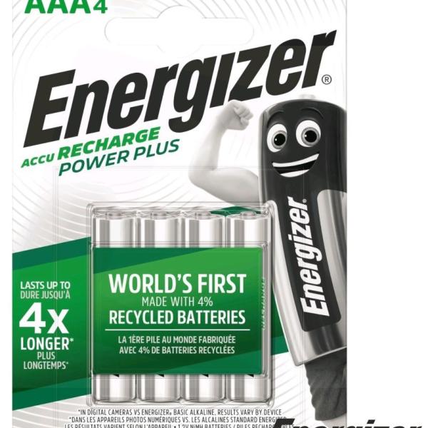 Blister 4x Pilhas Recarregáveis 1,2V 700mAh Ni - Mh - AAA - ENERGIZER Power Plus