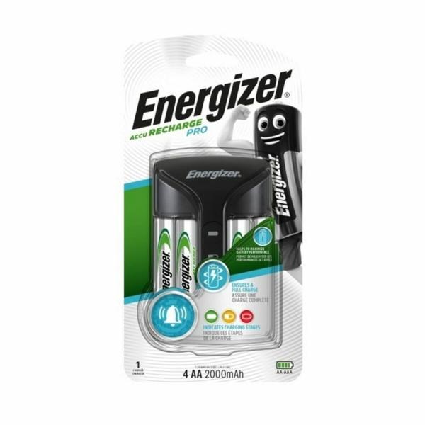 Carregador + Pilhas Recarregáveis Energizer Pro Charger