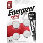 Pilhas Energizer CR2025 3 V CR2025 (4 Unidades)