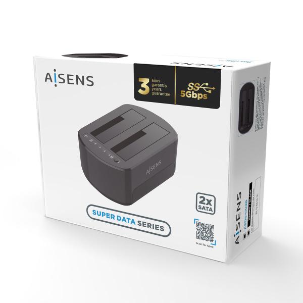 Base de carregamento Aisens ASDS-D03B Preto