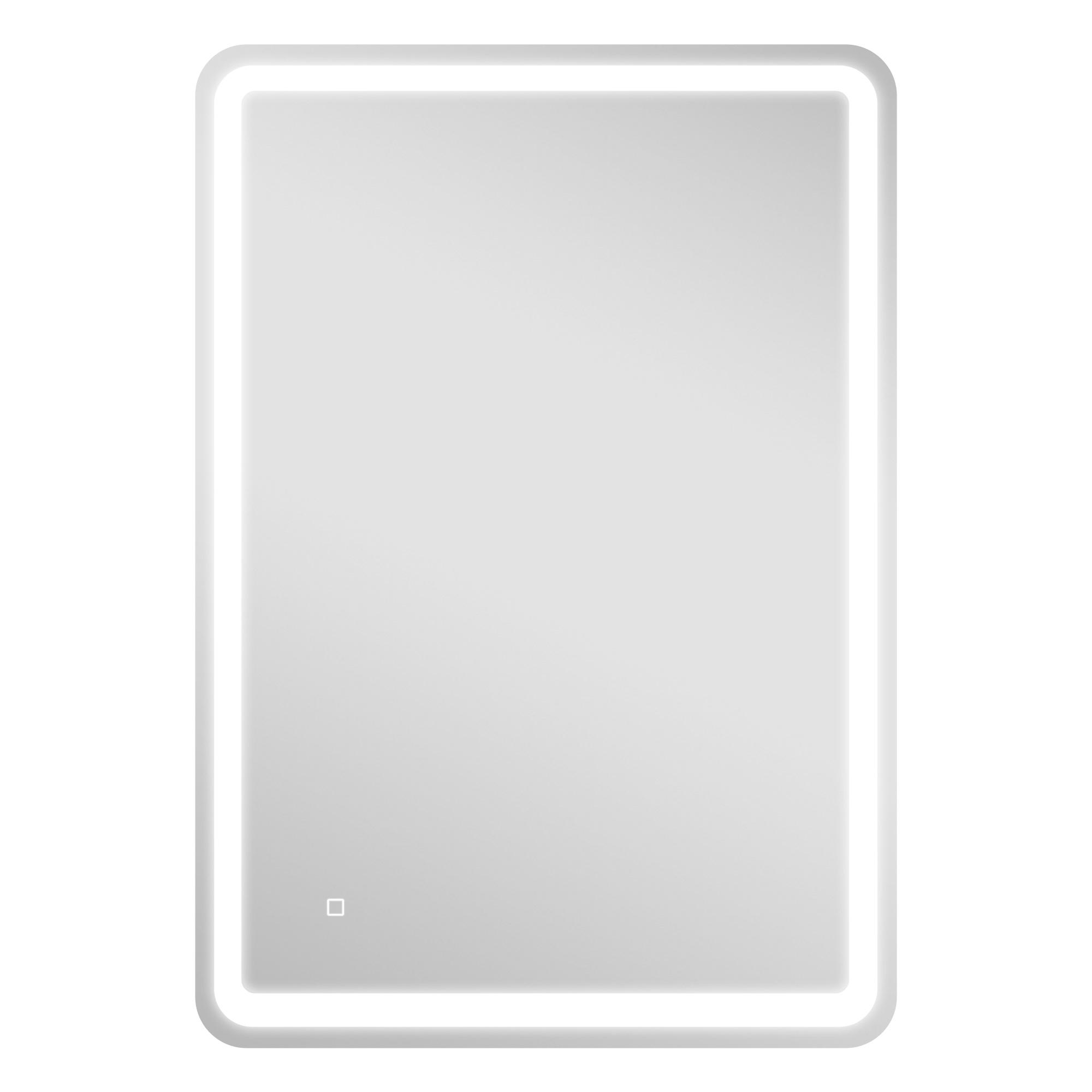 Espelho Casa de Banho com Luzes LED 70x100 cm Função Antiembaciamento 3 Temperaturas de Cor Ajustável e Função de Memória Prata