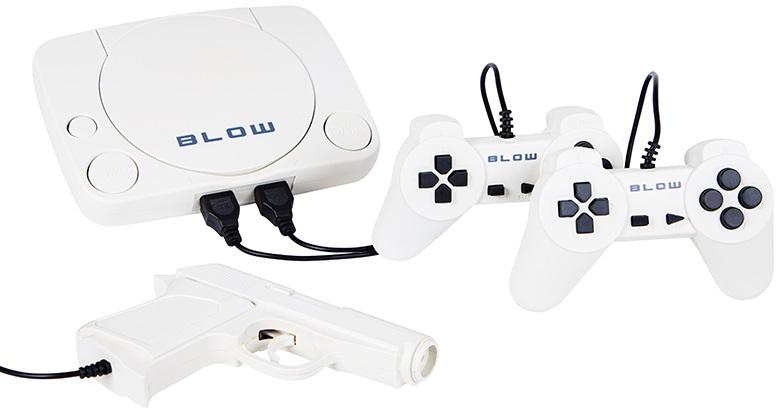 Consola de Jogos Retro c/ 2 Controladores + 1 Arma (Branco) - BLOW
