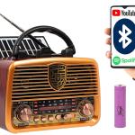 Rádio Portátil Analógico Retro RA10 Bluetooth AM/FM - BLOW