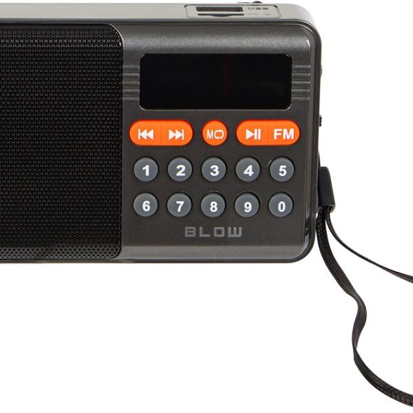 Rádio Portátil Analógico AM/FM RA18 Mini Bluetooth/USB/microSD - BLOW