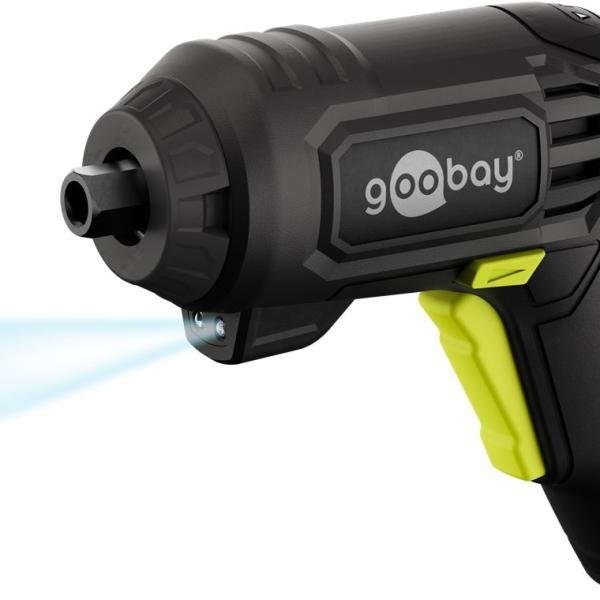 Mini Aparafusador 200RPM c/ Iluminação LED + Acessórios - GOOBAY