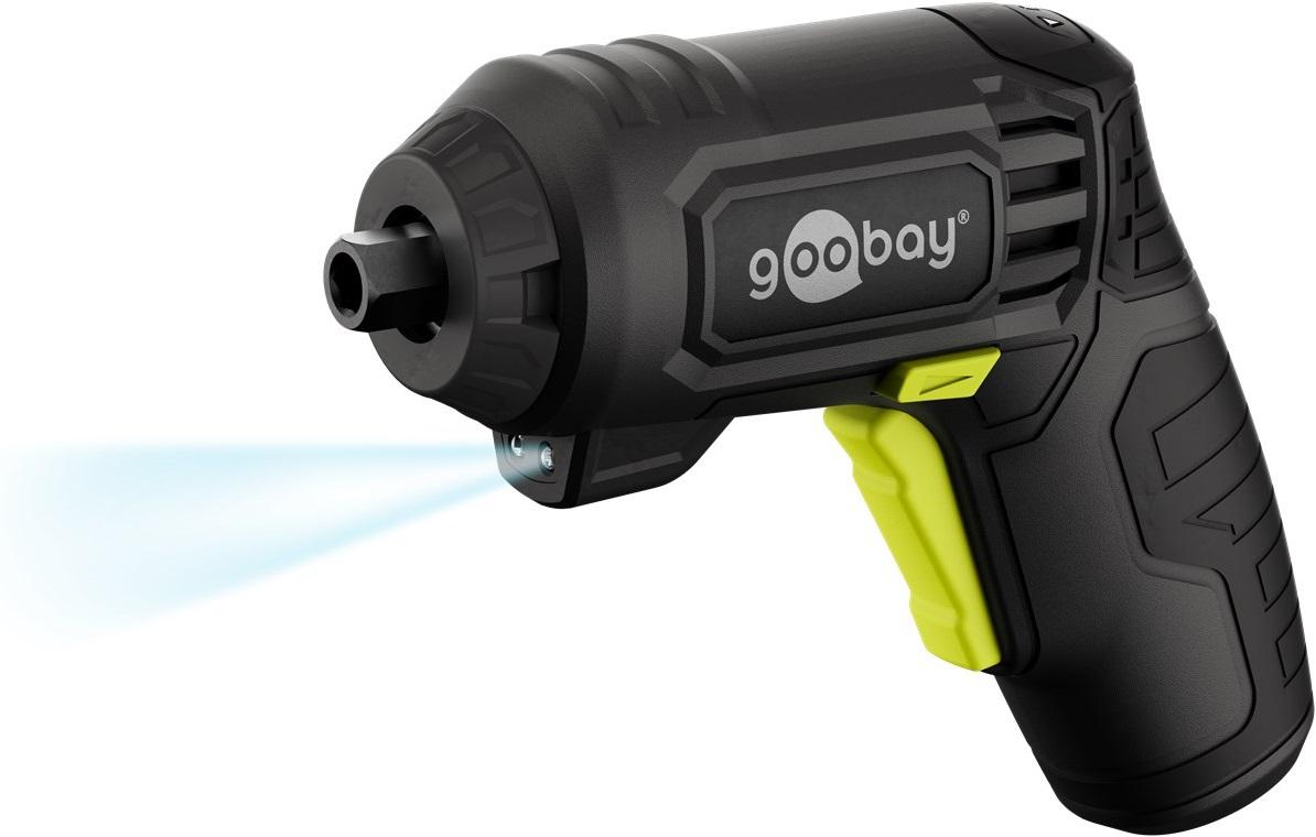Mini Aparafusador 200RPM c/ Iluminação LED + Acessórios - GOOBAY
