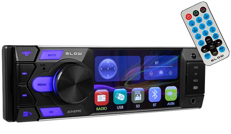 Auto Rádio 4 AVH - 8990 4x 60W MP3/WMA/WAV/OGG/APE/AAC/FLAC/BLUETOOTH - BLOW