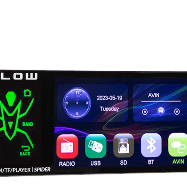 Auto Rádio Spider 4 4x 60W MP3/WMA/WAV/OGG/APE/AAC/FLAC/BLUETOOTH - BLOW