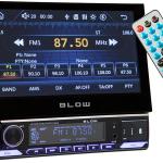 Auto Rádio SlideX 1DIN 4x 50W RDS/MP3/USB/Micro SD/BLUETOOTH c/ Ecrã 7 1080p HD e Comando - BLOW