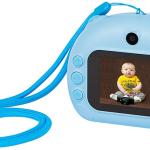 Câmara Fotográfica Infantil 12Mpx Full HD 1080p c/ Impressora Instantânea (Azul) - BLOW