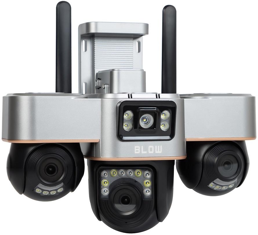 Câmara de Vigilância IP PTZ Wi - Fi c/ 3 Lentes Rotativas 6MP V - BP36 - BLOW