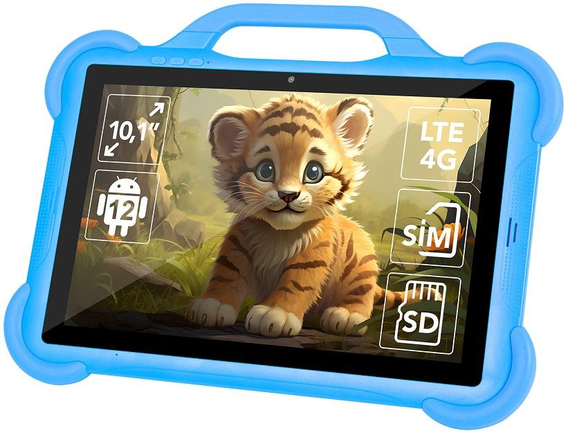 Tablet Android 10,1 KidsTAB10 4G 4GB/64GB Wi - Fi c/ Capa Azul - BLOW