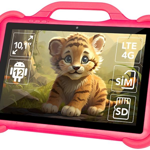 Tablet Android 10,1 KidsTAB10 4G 4GB/64GB Wi - Fi c/ Capa Rosa - BLOW