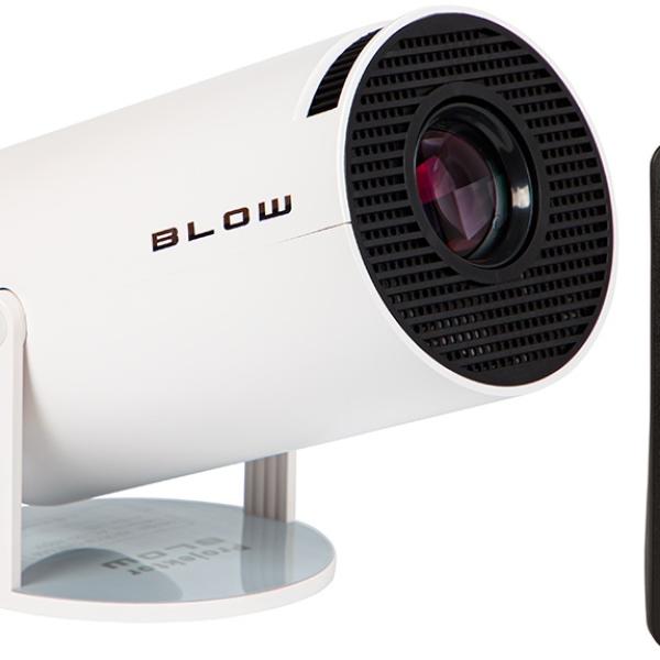 Vídeo Projetor Portátil 4K Android Full HD (Branco) - BLOW