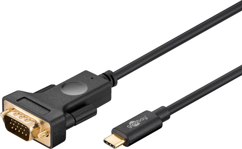 Cabo Conversor USB C 3.1 Macho - VGA Macho (1,8 mts) - GOOBAY