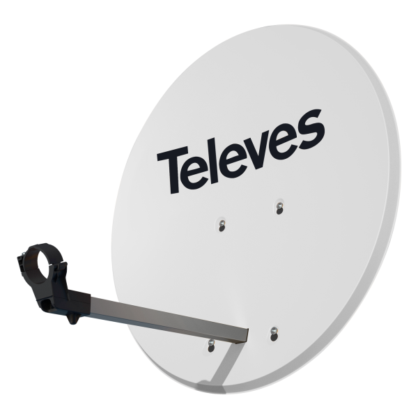 Parabólica Alumínio de 83cm - TELEVES ISD 830 (Branco)