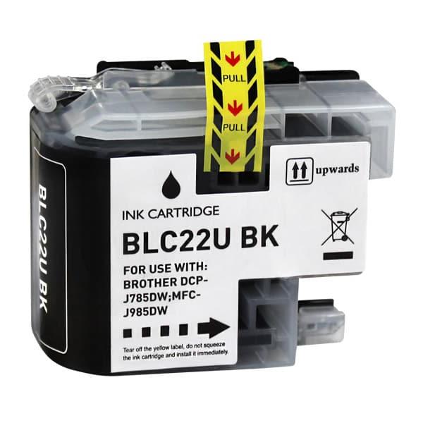 Tinteiro Compatível Brother LC22U Substitui LC22UBKBP Preto (Recondicionado)