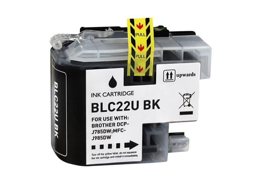 Tinteiro Compatível Brother LC22U Substitui LC22UBKBP Preto (Recondicionado)