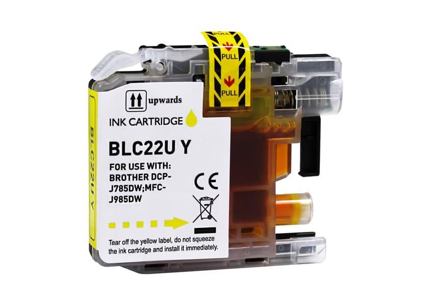 Tinteiro Compatível Brother LC22U Substitui LC22UYBP Amarelo — Recondicionado