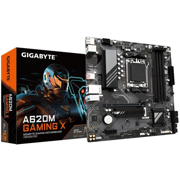 Motherboard Gigabyte A620M GAMING X AM5 MATX 4XDdr5 VGA+HDMI GBLAN 4SATA3+1XM.2 6USB3.2 — Recondicionada
