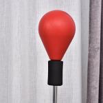 Punching Ball Ajustável em Altura com Base Recarregável Punching Ball de Boxe com Suporte e Luvas Ø48x136 - 154 cm Vermelho