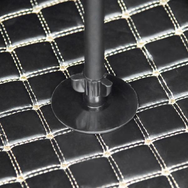 Grade de Segurança de Carro para Cães Ajustável em Largura e Altura 87 - 135x60x105cm Grade Separadora para Porta Malas de Carro Universal Metal Preto