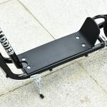 Trotinete para Crianças com Guiador Ajustável em Altura Travão Duplo e Estrutura de Aço 120x58x75 - 80 cm Preto