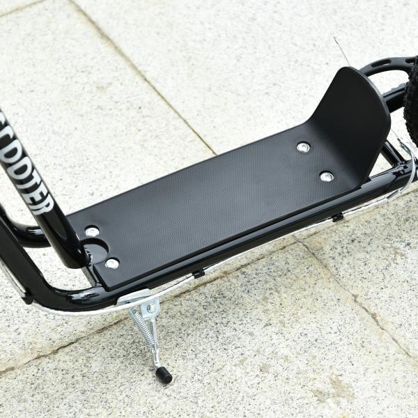 Trotinete para Crianças com Guiador Ajustável em Altura Travão Duplo e Estrutura de Aço 120x58x75 - 80 cm Preto